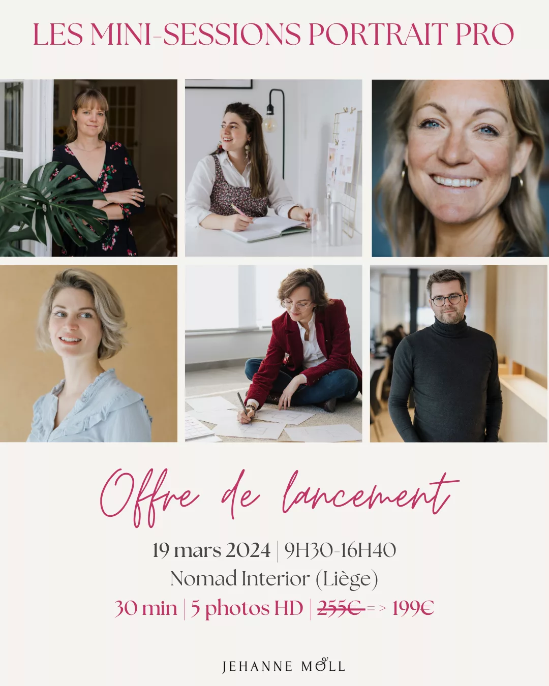 Les mini-sessions portraits business, c’est nouveau!